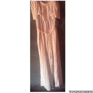 Active jumpsuit off the shoulder